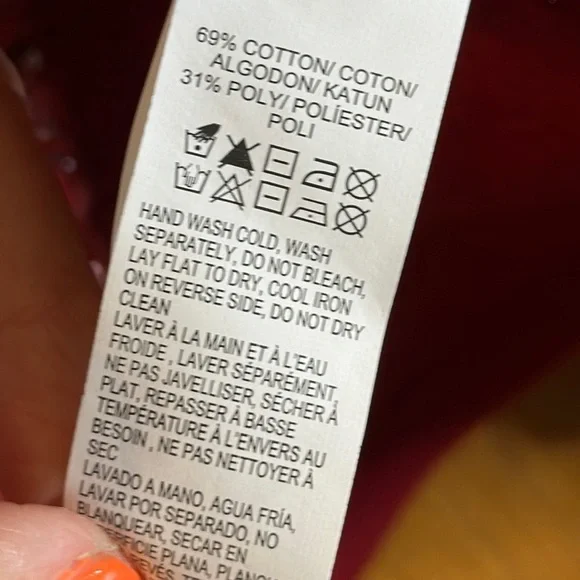 Lucky Brand Cardigan Sweater Medium Red Shimmer Medium - Picture 5 of 8